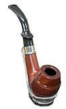Durable Sherlock Tobacco Pipe with Pouch