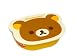 Rilakkuma Bear Face Shaped Bento Lunch Box Brown