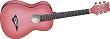 Dean Playmate Mini Acoustic Guitar, Pinkburst with Gig Bag, 3/4-Size