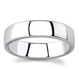 Plain Tungsten Men's Carbide Wedding Band, 6mm