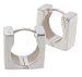 Sterling Silver Square Shape Hugger Style Earrings