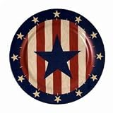 Country Pride Dinner Plate by Arkansas Flag and Banner