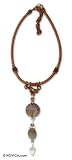 : AGATE ALUSITE NECKLACE EARTHEN WARMTH 0.4 W 20.5 L