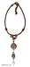  : AGATE ALUSITE NECKLACE EARTHEN WARMTH 0.4 W 20.5 L