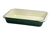 Review Dexam (First Order Account) 11845036 / Chasseur Cast Iron 32.5 X 21.5 X 5.5cm Racing Green Roasting Dish