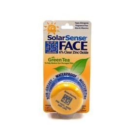 SOLAR SENSE SPF 45 FACE 6% CLEAR ZINC OXIDE with GREEN TEA [TWO PACK]