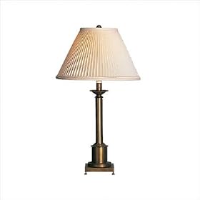 Kinetic Brass 1503 Column Table Lamp By Robert Abbey