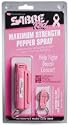 SABRE Compact Pepper Spray with Pink Key Case - Supports National Breast Cancer Foundation