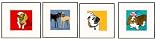 Paper Russells PAFR477 Limited Framed Print, 8x8 Inch - Basset Hound with Hat