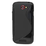 Fosmon S-Curve TPU Case for HTC One S / Ville - Black