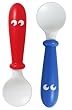 BABYBJ&Ouml;RN Spoon in Red and Blue, 2-Pack