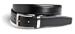 Geoffrey Beene Men's 1 1/8" Feather Edge Leather Reversible Belt, Black/Brown