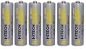 Hitech - 6-Pack Rechargeable AA Batteries Ni-Mh 1.2V