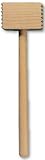 from T&G Woodware SQUARE MEAT HAMMER IN FSC BEECH Size 305mm (Model 06133)