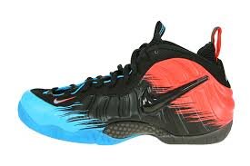 Nike Air Foamposite Pro PRM Spider Man Mens Snikers Vivid Blue/LT Crimson/Black 616750-400 (SIZE: 9.5)