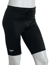 Speedo Men's Race Nylon Lycra Blend Learn to Swim Solid Jammer Swimsuit