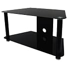 S&C 2-Shelf Plasma/LED Black TV Stand