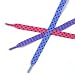 Little Miss Match girls shoelaces, fabulous Blue dots, Pink dots, and Purple stripes