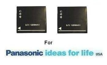 2 Pack of Panasonic DMW-BCG10 Replacement Batteries 1200MAH Each For Panasonic Lumiz DMC-ZS5 DMC-ZS7 + Free Pack Of LCD Screen Protectors