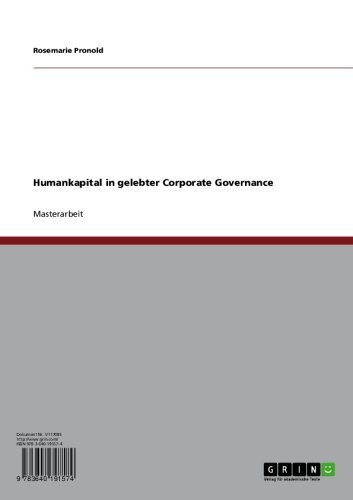 Humankapital in gelebter Corporate Governance (German Edition)