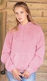 Pigment Dyed Ladies Pullover Hooded Sweatshirt