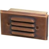 Sea Gull Lighting 9366-834 Ambiance Recessed Deck Light with Louver and Step Trim, Weathered Bronze
