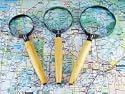 Premium-Grade 3-Piece High-Power Magnifier Set - 6X, 8X and 10X Magnifying Glasses - Chrome Rims wit