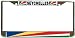 Seychelles Flag Chrome Metal License Plate Frame Holder