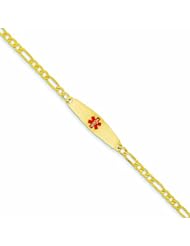 14K Gold Medical Jewelry Bracelet 8 Inches