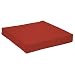 Strathwood Camano All-Weather Wicker Sectional Sofa Polyester End Cushion, Solid Red