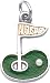 Augusta Golf Green Charm, Sterling Silver title=