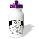 Londons Times Funny Bugs and Slugs Cartoons - Snail Nightmares - Water Bottles