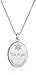 Disney Girls' Frozen Silver-Plated Elsa Crystal Shaker Pendant Necklace