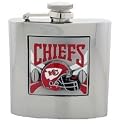 Kansas City Chiefs Steel Hip Beverage Flask - NFL Football Fan Shop Sports Team Merchandise
