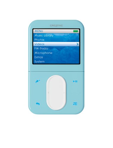 Creative Zen Vision:M 30 GB MP3 and Video Player (Light Blue)