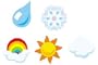 Weather superShapes Stickers
