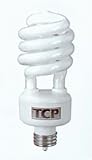 13 Watt Compact Fluorescent Spiral Light Bulb / Extended Life 15,000 Hour / 60 Watt Incandescent Equivalent / 5100K Color Temperature