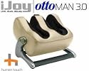 iJoy Ottoman 3.0 Human Touch Massager Calf and Foot Massage - HT-985-100-005 Bone Color MicroSuede