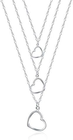 Bartch Three line three Heart Necklace 17 Inch