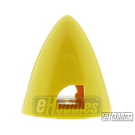 Du-Bro 287 2-1 2 Yellow Spinner from Spinners Du Bro