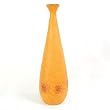 Handmade Orange Ceramic Table Art Flower / Bud Vase