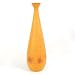 Handmade Orange Ceramic Table Art Flower / Bud Vase
