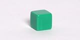 16mm Square-edged Opaque Blank Green 6-sided Dice