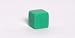 16mm Square-edged Opaque Blank Green 6-sided Dice