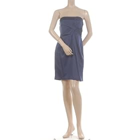 BCBG INDIGO SATIN PLEATED MINI PARTY DRESS NEW 4