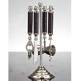 Review Jaf Gifts  / LEATHER BAR SET - 5 PIECE BAR SET WITH BROWN CROCODILE HANDLES - bar set
