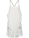 ROMWE Women's Summer Sleeveless Sundress Loose Spaghetti Strap Ruffle Dress