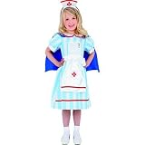 Vintage Nurse Costume includes Dress and Hat (Medium)