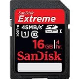 SanDisk Extreme HD Video - Flash memory card - 16 GB - Class 10 - 133x - SDHC