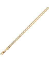 14K Solid Yellow Gold Mariner Chain Bracelet 4.3mm (5/32 in.) - 7.5 in.